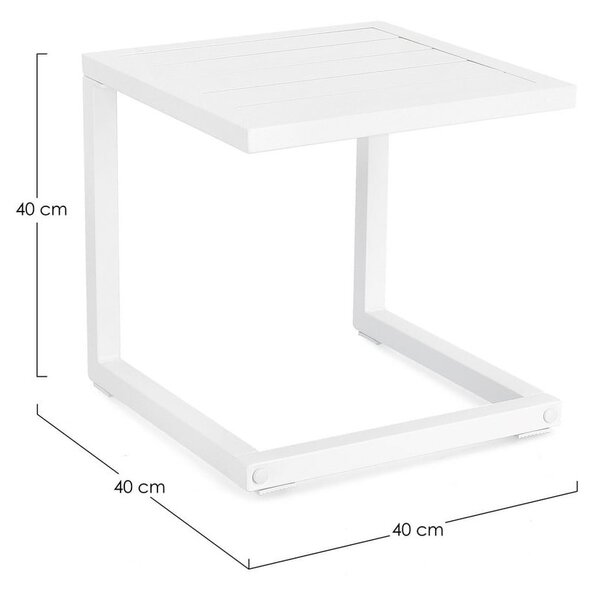 Алуминиева градинска масичка 40x40 cm Hilde – Bizzotto