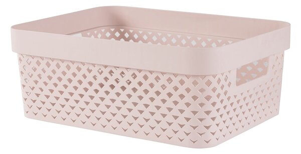 Светлорозова пластмасова кутия за съхранение 36x27x14 cm Pure – Curver
