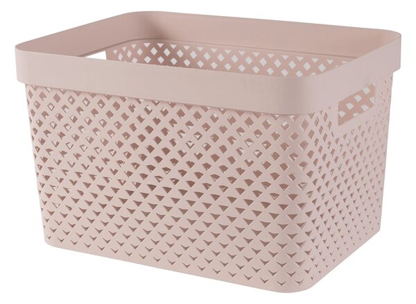 Светлорозова пластмасова кутия за съхранение 35,5x26x22 cm Pure – Curver
