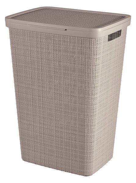 Кафяво-сив пластмасов кош за пране 58 l Jute – Curver