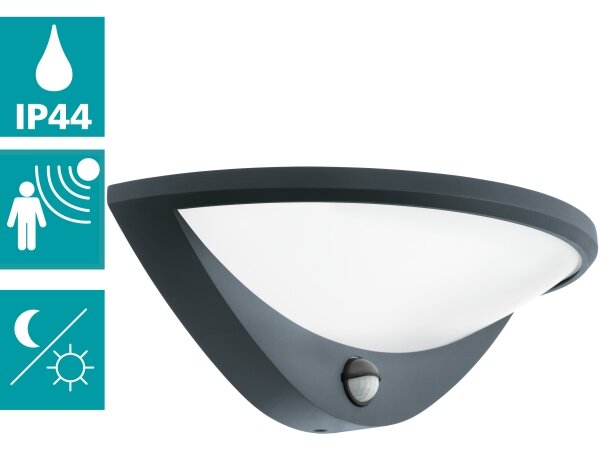 Eglo 97312-LED Екстериорна лампа със сензор BELCREDA LED/9,3W/230V IP44