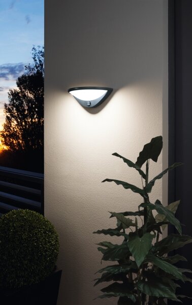 Eglo 97312-LED Екстериорна лампа със сензор BELCREDA LED/9,3W/230V IP44