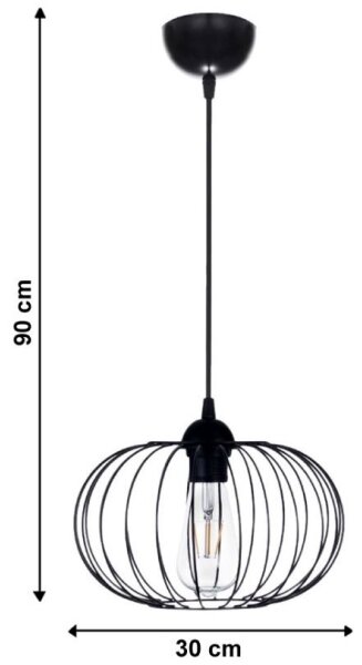 Полилей на верижка BOCCA 1xE27/60W/230V