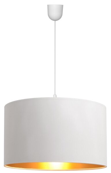 Висящ полилей ALBA 1xE27/15W/230V Ø 45 cм бял/златист