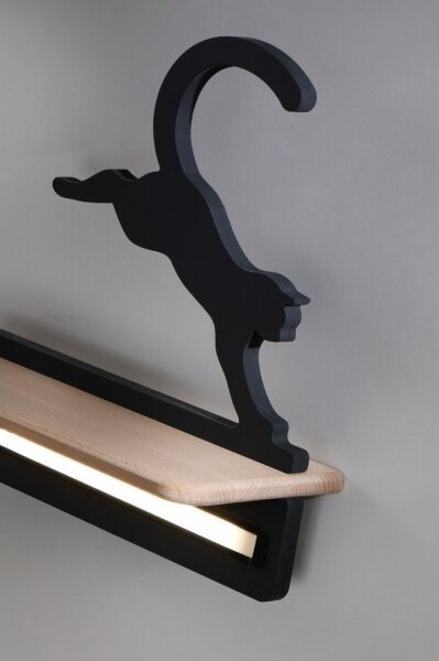 LED Детски аплик с рафт JUMPING CAT LED/5W/230V