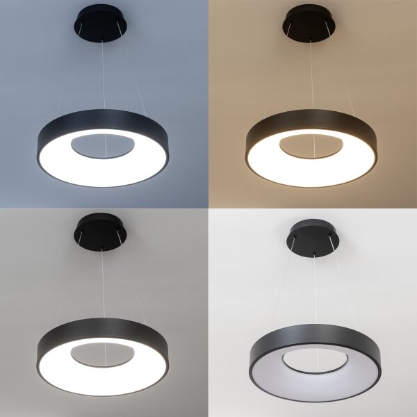 Brilagi - LED полилей на кабел с възможност за димиране FALCON II LED/67W/230V Ø 40 см черен + дистанционно управление