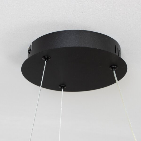 Brilagi - LED полилей на кабел с възможност за димиране FALCON II LED/67W/230V Ø 40 см черен + дистанционно управление