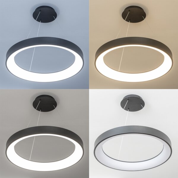 Brilagi - LED полилей с възможност за димиране на кабел FALCON II LED/99W/230V Ø 60 см черен + ДУ