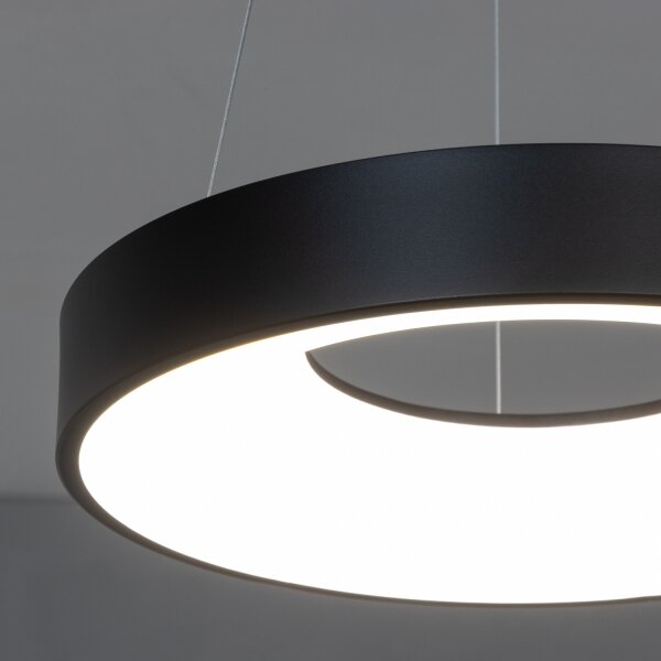 Brilagi - LED полилей на кабел с възможност за димиране FALCON II LED/67W/230V Ø 40 см черен + дистанционно управление