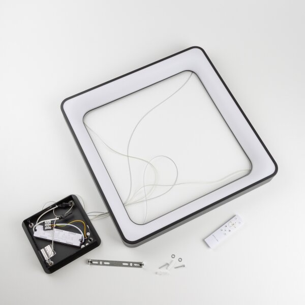 Brilagi - димируем LED полилей на кабел FALCON II LED/125W/230V 60x60 cm черен + с дистанционно управление