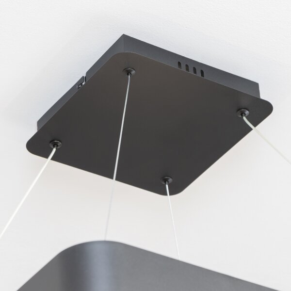 Brilagi - димируем LED полилей на кабел FALCON II LED/125W/230V 60x60 cm черен + с дистанционно управление