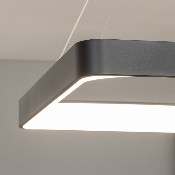 Brilagi - димируем LED полилей на кабел FALCON II LED/125W/230V 60x60 cm черен + с дистанционно управление