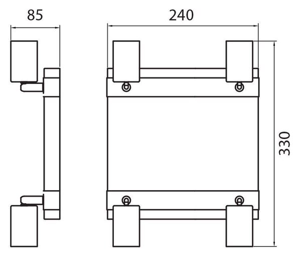 СПОТ 4Х75W Е27