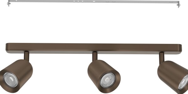 Eglo 901951 - Точково осветително тяло CAMALDOLI 3xGU10/10W/230V бронзово