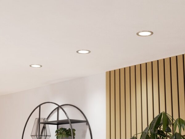 Eglo 901405 - Вградено LED осветително тяло FUEVA LED/6,3W/230V Ø11,9 см хром