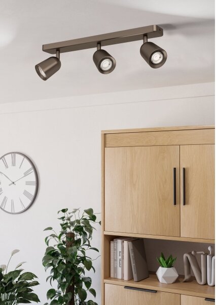 Eglo 901951 - Точково осветително тяло CAMALDOLI 3xGU10/10W/230V бронзово