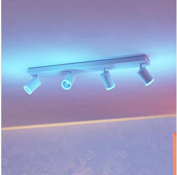 Eglo 901944 - LED RGBW с димер точково осветително тяло MELITELLO-Z 4xLED/3,7W/230V бяло