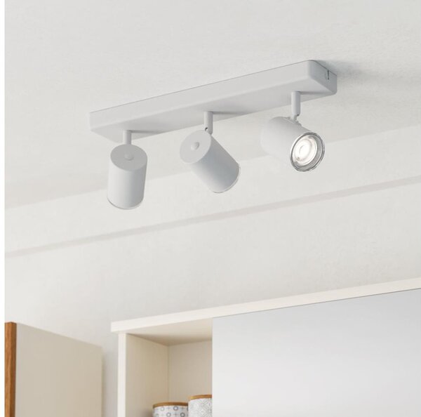 Eglo 901963 - Точково осветително тяло за баня CONSUMA 3xGU10/5W/230V IP44 бяло