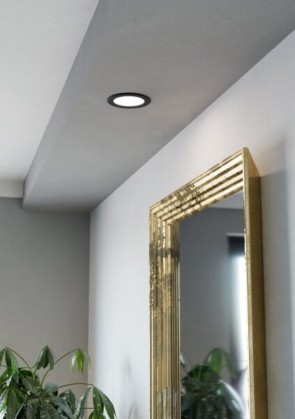 Eglo 901387 - LED вградено осветително тяло FUEVA LED/6,3W/230V диаметър 11,9 cm черно