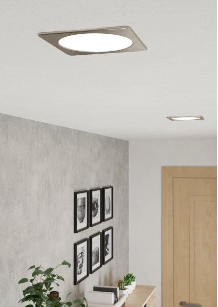 Eglo 901409 - LED вградено осветително тяло FUEVA LED/10,5W/230V 16,6x16,6 cm хром