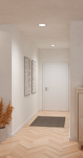 Eglo 901407 - LED вградено таванно осветително тяло FUEVA LED/18,5W/230V диаметър 21,6 см хром