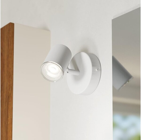 Eglo 901961 - Стенно точково осветително тяло за баня CONSUMA 1xGU10/5W/230V IP44 бяло