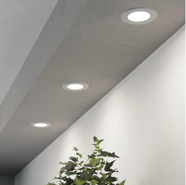 Eglo 901394-КОМПЛЕКТ 3xLED Вградено осветително тяло FUEVA LED/3,7W/230V Ø 8,8 см бяло