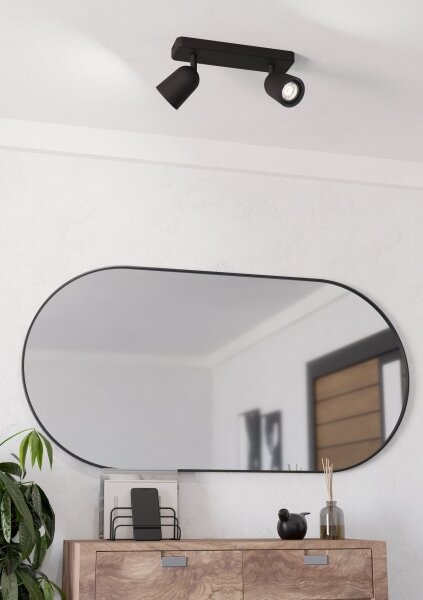 Eglo 901953 - Точково осветително тяло CAMALDOLI 2xGU10/10W/230V черно