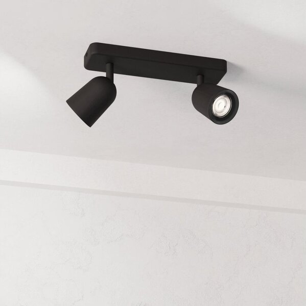 Eglo 901953 - Точково осветително тяло CAMALDOLI 2xGU10/10W/230V черно