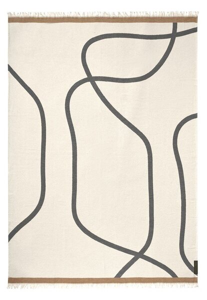 Кремаво одеяло 130x175 cm Shadow – Mette Ditmer Denmark