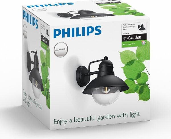 Philips 17237/30/PN - Екстериорна лампа MYGARDEN HOVERFLY 1xE27/60W/230V IP44