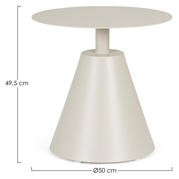 Алуминиева кръгла градинска масичка ø 50 cm Aloha – Bizzotto