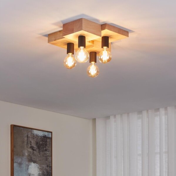 Eglo 43798 - Плафон HALKIN 4xE27/40W/230V