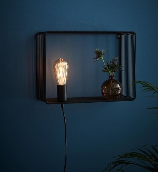Markslöjd 107814 - Стенна лампа SHELF 1xE27/60W/230V