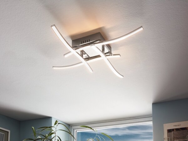 Eglo 96327 - LED повърхностно монтиран Полилей VALMORA 4xLED/5W/230V