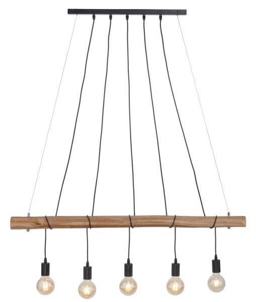 Leuchten Direkt 15515-18 - Пендел DAMIAN 5xE27/60W/230V