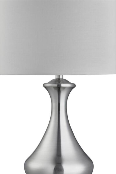 Searchlight EU2750SS - Настолна лампа TOUCH 1xE14/40W/230V