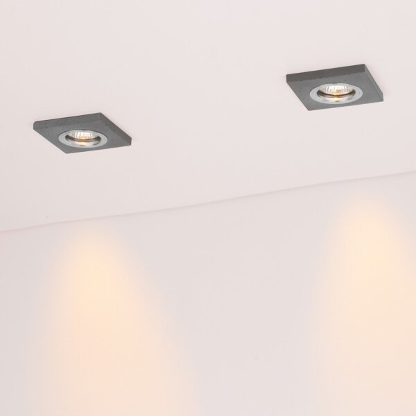 Spot-Light 2515336 - Комплект 3x LED вградени лампи VITAR 1xGU10/5W/230V бетон