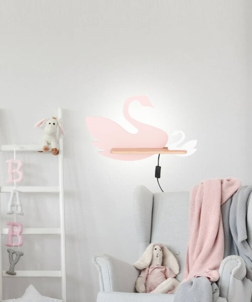 LED Детски аплик с рафт SWAN LED/5W/230V