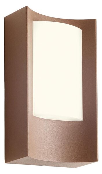 Redo 90484 - LED Екстериорен аплик WARP LED/8W/230V 3000K IP44 кафяв