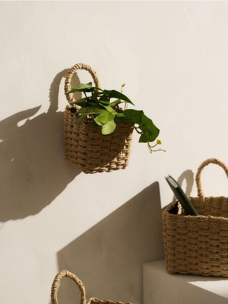 Sinsay - Плетена кутия за съхранение - бежово