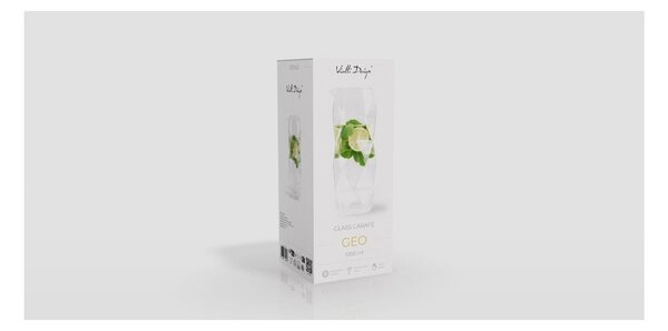 Стъклена гарафа 1 l Geo – Vialli Design