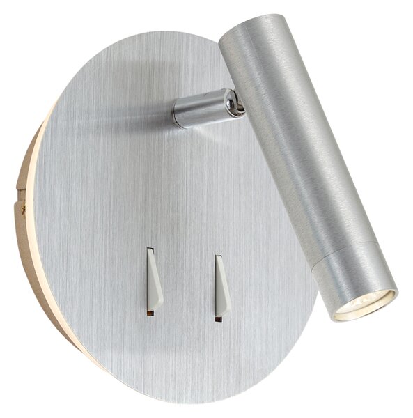 Модерна стоманена стенна лампа с LED и USB-C - Croft