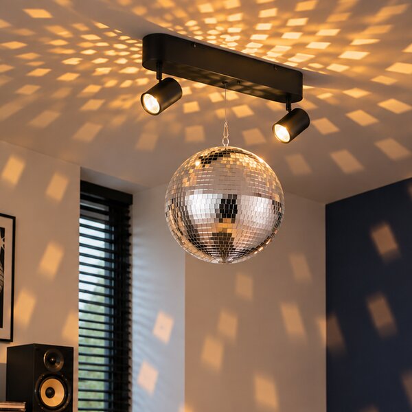 Ретро висяща лампа Диско топка с LED 2-светлинна с дистанционно управление - Discoball