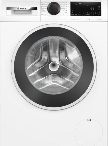 Перална машина Bosch WGB254A2BY, клас A, 10 кг. капацитет, 1400 оборота в минута, 14 базови програми и допълнителни умни програми през приложението, свободностояща, 60cm ширина, AntiStain, EcoSilence Drive, Iron Assist, WaterPerfect Plus, бяла