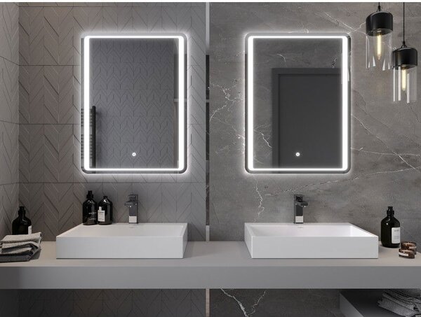 Mexen Zusa огледало за баня с подсветка 60 x 80 см, LED 6000K, против замъгляване - 9808-060-080-611-00