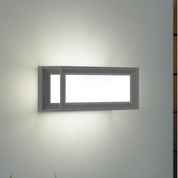 Brilagi - Външно настенно осветително тяло PARKER 1xE27/60W/230V сиво IP44