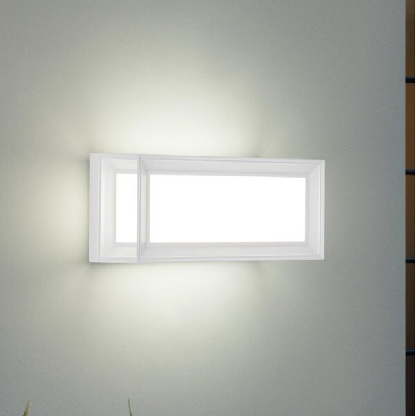Brilagi - Външно стеново осветително тяло PARKER 1xE27/60W/230V бяло IP44