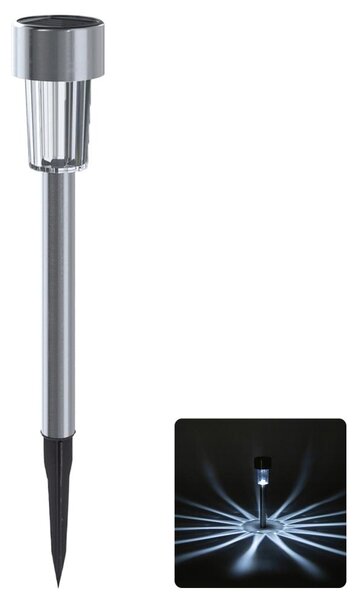 Aigostar - LED соларна лампа LED/2V IP44 40 mAh матов хром