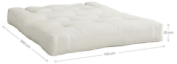 Бяло-бежов диван 140 cm Hippo - Karup Design
